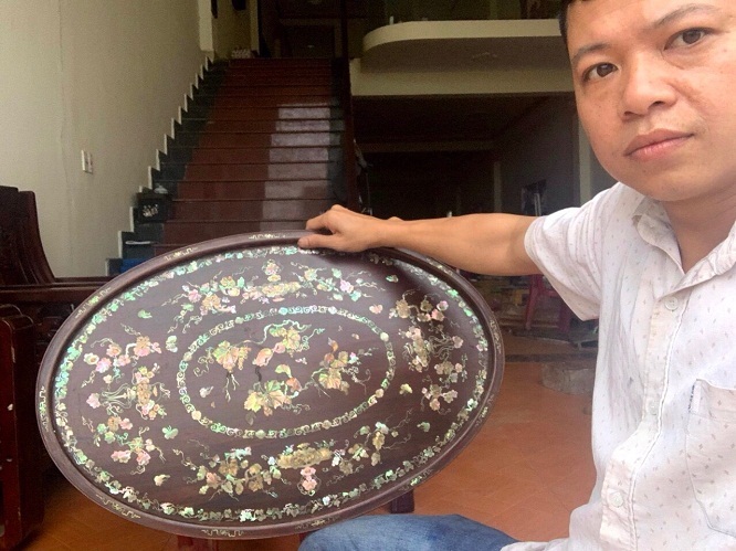 Ngắm kiệt tác chạm khảm tinh xảo qua bàn tay nghệ nhân trẻ Đỗ Thuận
